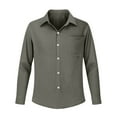 thumbnail image 6 of Women's Blouses Shirts Cotton Long Sleeve Botton Down Shirts for Women Navy L, 6 of 6