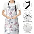 thumbnail image 6 of Lsque Lilies Flowers Waterproof Apron Chef Aprons for Men Heavy Duty Chemical Work Apron Extra Long Grilling Aprons with Adjustable Bib Apron, 6 of 9