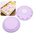 thumbnail image 1 of Portable Remove Odor Air Round Freshener Box For Wardrobe Purple 2pcs Adhesive Freshener Box, 1 of 8