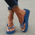 thumbnail image 6 of Daolelai Women's Flip Flops, Thick-Soled Wedge Heels, Bohemian Sandals, Beach Shoes, 6 of 8