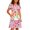 K153 Pink, variant on Angala Girls Dresses Crew Neck A Line Dresses Short Sleeve Cartoon Print Summer Cute Dailywear Comfortable Fit Kids Clothes Size 9-10 Years Pink