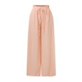 thumbnail image 5 of EDFBUYKRS Female Women Pants Casual Linen Pants Women Long Tall 2026 Women's Solid Color Leisure High Waist Wide Leg Pants Xl, 5 of 5