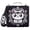 Cute Cat with Hexagram, variant on 3 Ring Zipper Binder with Shoulder Strap Waterproof Trapper Keeper 2 Inch D-Ring 500 Sheets Capacity Grey