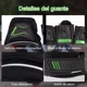 thumbnail image 4 of Guantes Protectores De Motocicleta Medio Dedo Moto De Kusek, 4 of 8