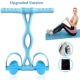 thumbnail image 1 of Multi-Function Tension Rope, Bodybuilding Expander Elastic Resistance Band Yoga Exercise Equipment Waist Arm Leg Exerciser Portable Home Gym Equipment For Fitness Slimming Training, 1 of 7