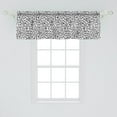 thumbnail image 2 of Ambesonne Geometric Window Valance, Vintage Lines Circles, 54" X 18", Black White, 2 of 3