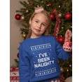 thumbnail image 3 of Tstars Boys Unisex Ugly Christmas Sweater I'm on the Naughty List Kids Christmas Gift Funny Humor Holiday Shirts Xmas Party Christmas Gifts for Boy Toddler Kids Sweatshirt Ugly Xmas Sweater, 3 of 6