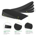 thumbnail image 2 of Adjustable Heel Lift Inserts for Shoes - Bukihome Orthopedic Shoe Lift for Uneven Legs 4 Layers Height Increase Insole for Heel Pain,Heel Spur,Achilles Tendonitis,Black,Large, 2 of 6