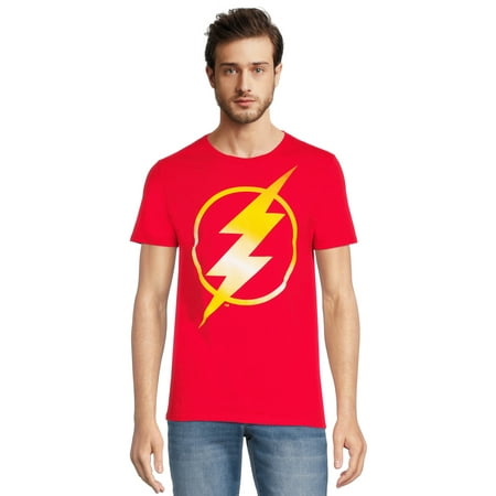 DC Comics Men's The Flash Film Logo Graphic Shirt, Size S-3XL