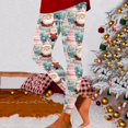 thumbnail image 1 of MKLEKYY Leggings deportivos para mujer Leggings para mujer Leggings de entrenamiento Pantalones con estampado navideño de bloques de color Leggings suaves y elásticos 1023, 1 of 4