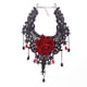 thumbnail image 5 of Collar gótico Lolita de estilo oscuro, collar gargantilla de cadena de clavícula con rosa vintage para mujer, 5 of 5