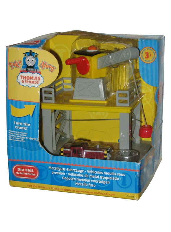Thomas Take Along (2008) Learning Curve Rolling Crane Die-Cast Toy Playset w/ Salty The Engine