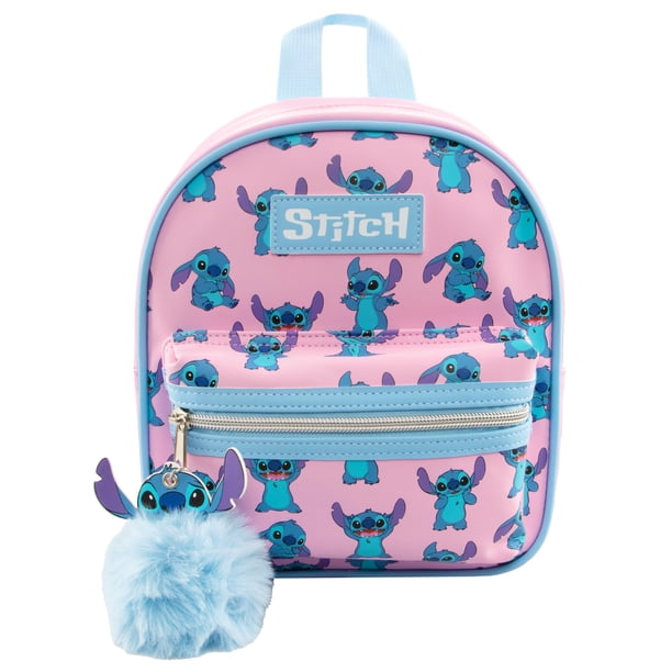 Minimochila Disney Stitch para niñas, color rosa