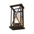 thumbnail image 3 of Meyda 153261 8.5 in. Mirror Cross Wall Sconce, Chocolate, Gold & Frost, 3 of 6