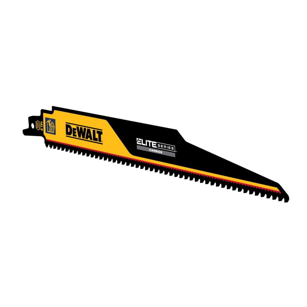 Dewalt Elite Series 1-Pack Carbide Tipped 9-In 6-Tpi Demolition Reciprocating Saw Blade