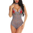 thumbnail image 1 of Women Sexy for Adults Women Flower Sexy Embroidery Sleepwear V-neck Pajamas, 1 of 2