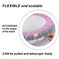 thumbnail image 3 of Double Color Soft Toilet Seat Cover Pad Warmer Stretchable Thicker Washable Cloth, 3 of 5