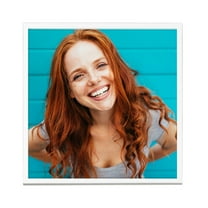 TilePix 8x8 White Photo Frame – Customizable Magnetic Frame for Gallery Wall, Nail-Free Hanging Photo Tile