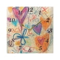 thumbnail image 5 of Hand Drawn Style Design Wall Clock Square Clock Decoration Creative Clock Dual Use Black Pointer 7.78in, 5 of 10