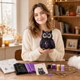 thumbnail image 7 of Halloween Craft Kits Diy Owl Hanging Ornament Sewing Kit for Adults Complete Arts and Crafts Kit for Teens 8 X 6 Inch Celestial Purple Halloween Decor Seasonal Craft Supplies, 7 of 7