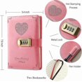 thumbnail image 2 of Cute Password Lock Journal for Girls and Women - B6 Size Leather Notebook with Combination Lock 5.3x7.8 Inch Secret Diary, 2 of 3