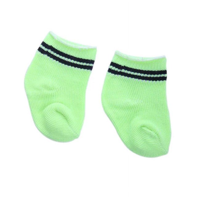 Ropa de muñeca, pijama, falda verde, accesorios de zapatos, adecuado para muñecas Reborn de 18 pulgadas o 43cm, Juguetes DIY, regalos para niñas