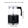 thumbnail image 2 of Riousery Detachable Electric Milk Frother and Steamer, 8.45oz / 250ml Hot Cold Foam Maker for Espresso, Brown Black, 600W Silent Operation 70dB, One Touch Control Kitchen Appliance [cite: 1, 6, 8], 2 of 5
