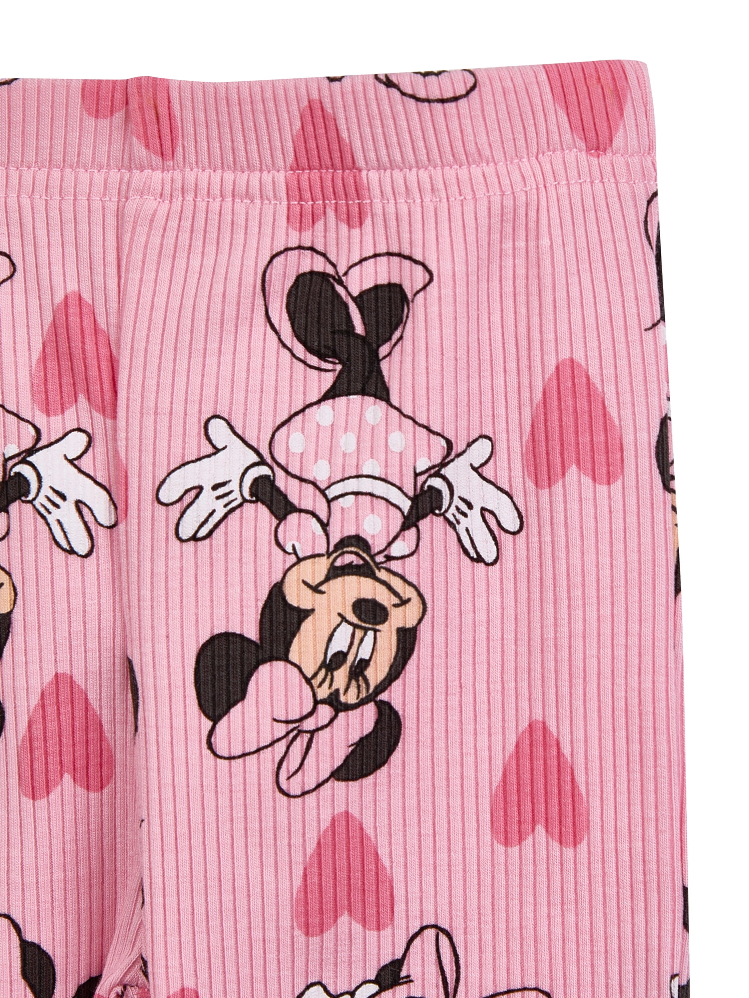 Character Baby Girls Rib Short Sleeve Top & Leggings Set, 2-Pice, Sizes 0/3 Months-24 Months