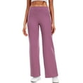 thumbnail image 3 of NELEUS ButterSoftFlex Womens Wide Leg Pants Athletic Yoga Legging Casual Sweatpants with Waistband Pocket,Pinkish Purple,US Size L, 3 of 12