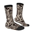 thumbnail image 4 of Yiaed Leopard And Zebra1 Print Great elasticity Crew Socks Sports socks for Men and Women, 4 of 5