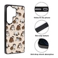 thumbnail image 2 of WIRESTER Shockproof Soft Rubber Cover Case for Samsung Galaxy S26 Ultra 6.9" 2026, Brindle Brown English Bulldog Funny Playful Postures On Brown, 2 of 5