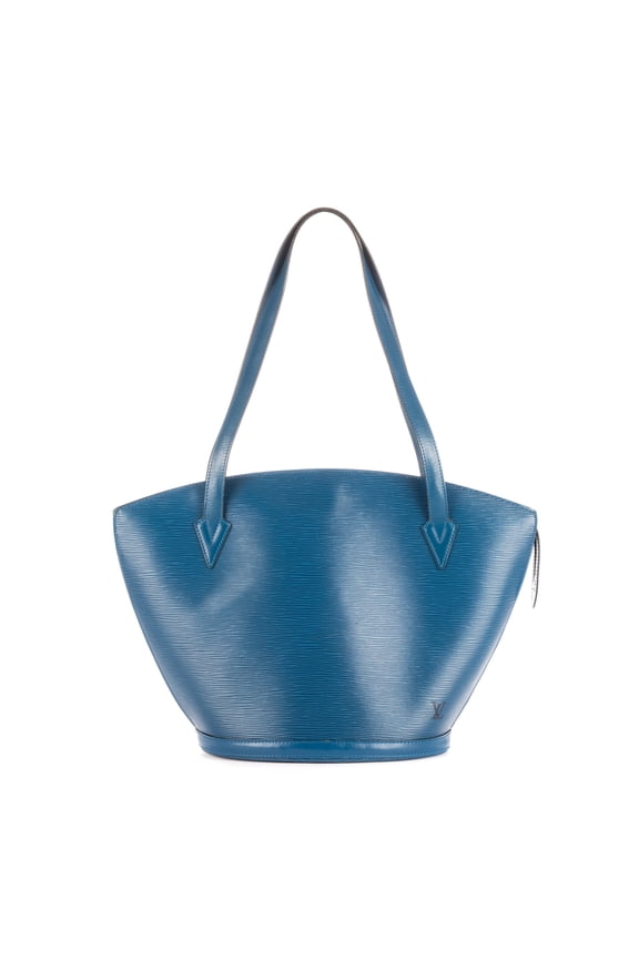 Pre-Owned Louis Vuitton Blue St-Jacques Shopping Shoulder Bag Epi