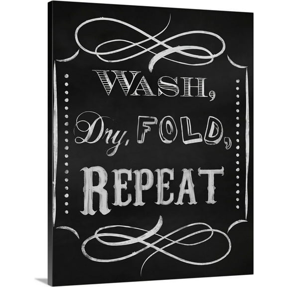 Great BIG Canvas | "Wash Dry" Canvas Wall Art - 24x30
