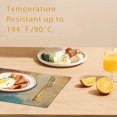 thumbnail image 4 of Vintage Daisy Flower Table Placemats,Rustic Wood Plank Heat Resistant Placemats, Set of 6 Washable Non-Slip Table Mats for Dining Home Kitchen Party Indoor 12x18 Inch, 4 of 6