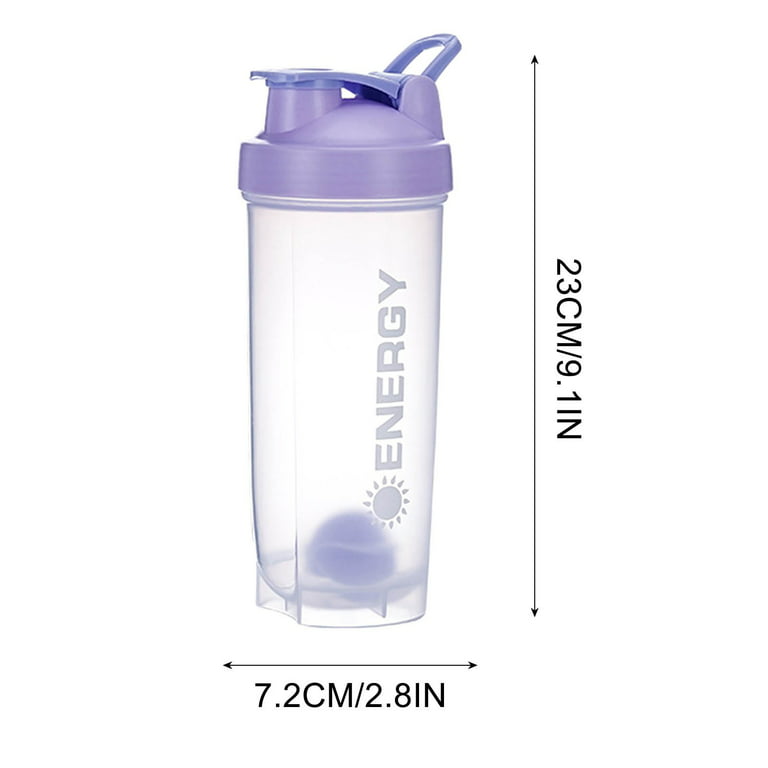 Bkfydls School Supplies Clearance 500ml Shaker Bottle,Shaker Bottle with Stirring Ball,Water Cup for Fitness, Classic Protein Mixer Shaker Bottle Back