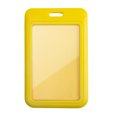 thumbnail image 1 of Hioecau Sliding Badge Holder Vertical Hard Plastic Case Clear Card Protector Pouch for Office School ID Credit Cards Proximity Key Cards Driver's Licenses Passes, 1 of 8