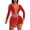 F-315Red, variant on Womens Jumpsuits Long Sleeve V Neck Rhinestone Comfortable Bodycon Fashion Romper For Club Party,Blue,M