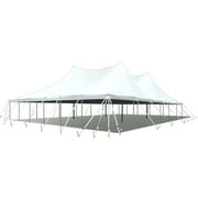 TentandTable Premium Sectional Canopy Pole Party Tent, White, 60 ft x 60 ft
