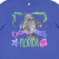 thumbnail image 4 of Inktastic Cocoa Beach Florida Cute Swimming Manatee Youth T-Shirt, 4 of 5