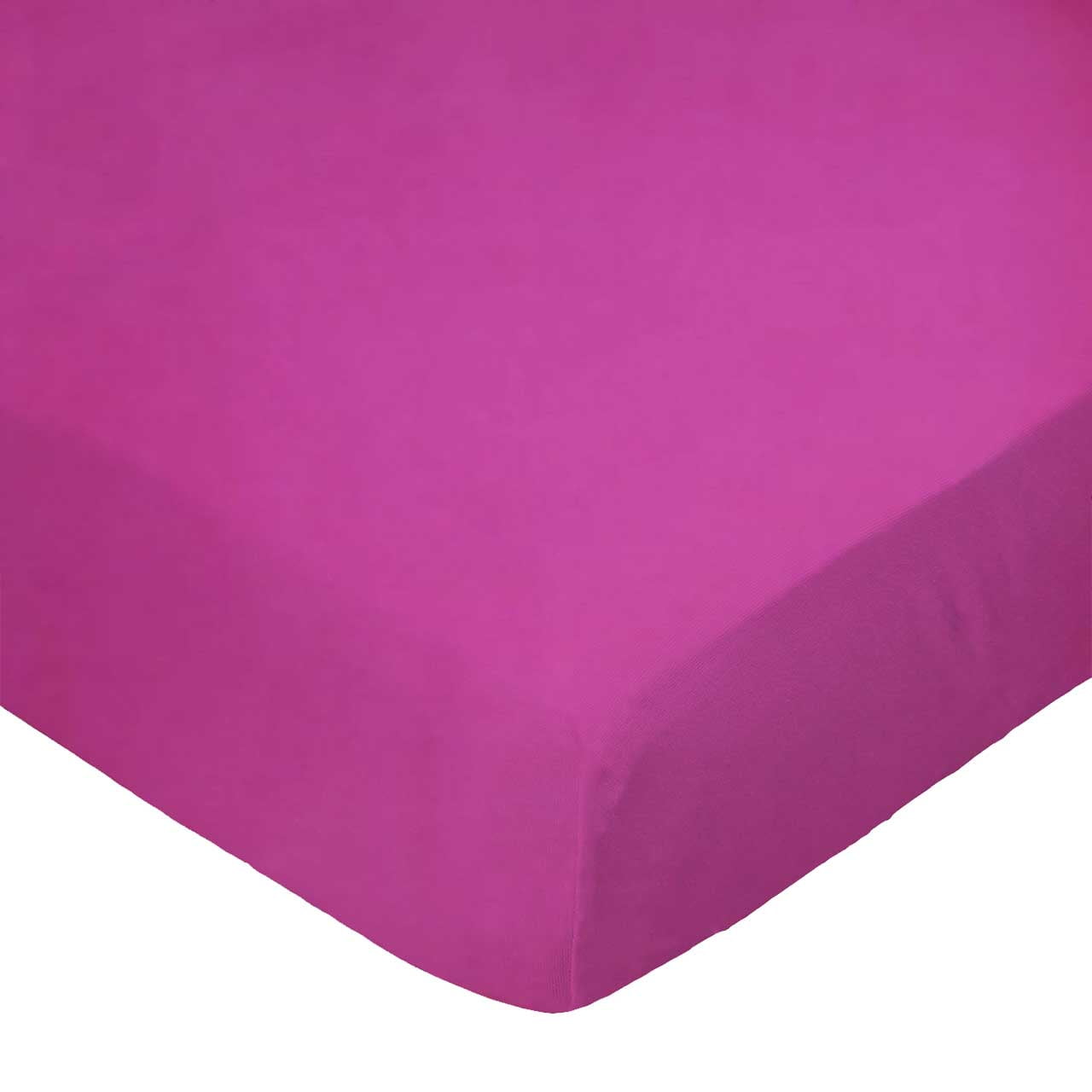 SheetWorld Fitted 100% Cotton Percale Square Play Yard Sheet Fits Joovy 38 x 38, Hot Pink Woven