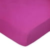 SheetWorld Fitted 100% Cotton Percale Play Yard Sheet Fits BabyBjorn Travel Crib Light 24 x 42, Hot Pink Woven