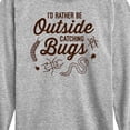 thumbnail image 3 of Instant Message - Rather Be Outside Catching Bugs - Toddler & Youth Long Sleeve Graphic T-Shirt, 3 of 6