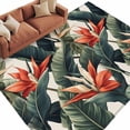 thumbnail image 2 of 6'x9' Area Rugs, Tropical Plant Indoor Outdoor Area Rug for Living Room Bedroom, Summer Botanical Flowers Leaves Country Washable Bathroom Rugs Kitchen Floor Carpet Mats Home Decor Aesthetic, 2 of 8