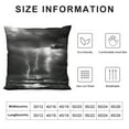 thumbnail image 5 of Fenyluxe Storm Sea Pillow Covers Black White Ocean Lightning Throw Pillows, Nautical Pictures Outdoor Pillowcase Nature Cushion Case Decor for Home Sofa Couch Bed White, 5 of 5