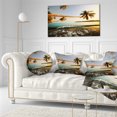 thumbnail image 3 of Designart 12" x 20" Blue Polyester Throw Pillow, 3 of 5