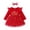 Red, variant on Ulitacool Girls Fall Dress 3-4 Years Toddler Christmas Long Sleeve Letter Prints Dress Headbands Set Classic Daily Wear Red