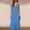 *Blue, variant on ClodeEU Women's Linen Round Neck Sleeveless Maxi Dress ,Spaghetti Strap Backless Casual Loose Long Dress Blue,Womens Plus S
