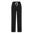 thumbnail image 6 of SwiftWear Women's Drawstring Wide Leg Pants with Pockets, Elastic Waist Athletic Lounge Wear, Comfortable Casual Sweatpants S-2XL, 6 of 8