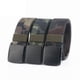 thumbnail image 2 of Cinturón para hombre Web, cinturón militar de lona de nailon con hebilla de plástico transpirable para el trabajo y los viajes 47.3", amarillo brillar vestir, 2 of 4