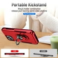 thumbnail image 5 of Dteck for Apple iPhone 15 Case, Military Grade Drop Protective Case fit for Magnetic Car Mount Ring Holder Heavy Duty Hybird Rugged Stand Cover for iPhone 15 2023,Red/Rose, 5 of 11